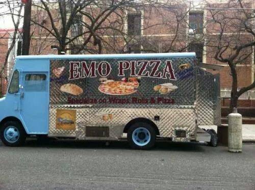 This pizza practically cuts itself!