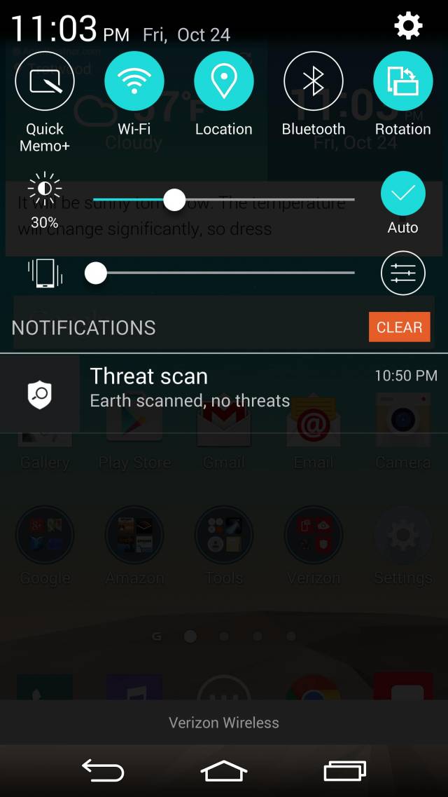 no threats at all