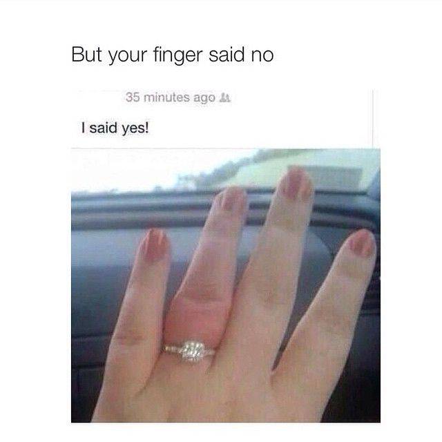 Rebel finger