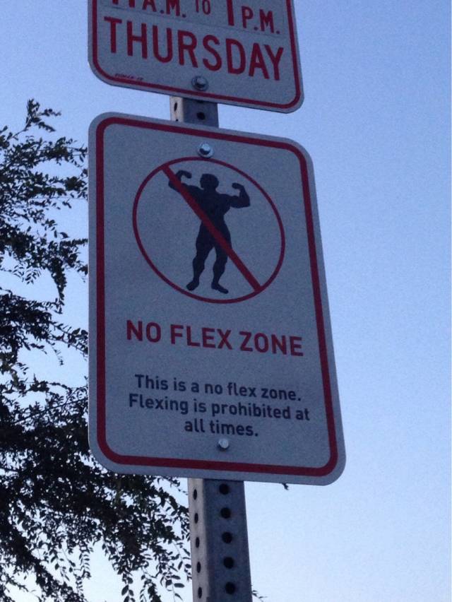 No flexing