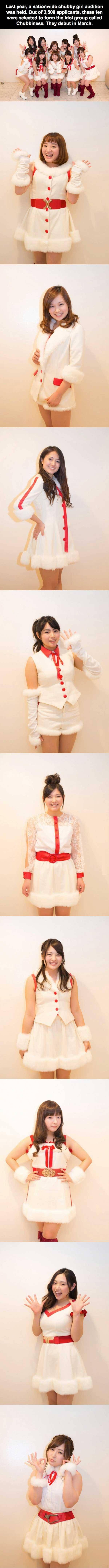 Chubbiness, a newly formed Japanese idol group requires the members to maintain their well-rounded features.