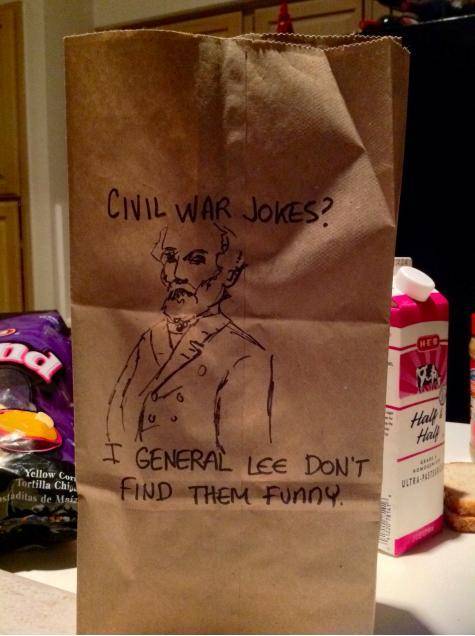 My Son's Lunchbag Drawing Today