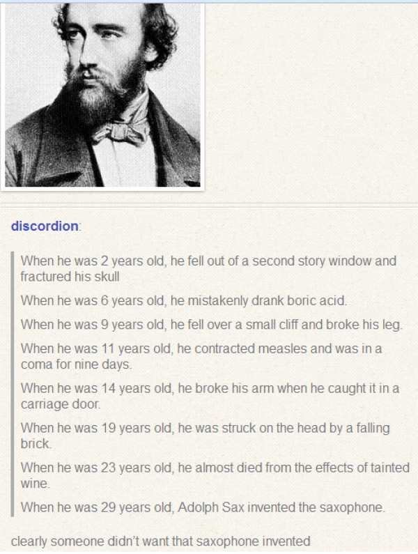 doesn't matter; had sax