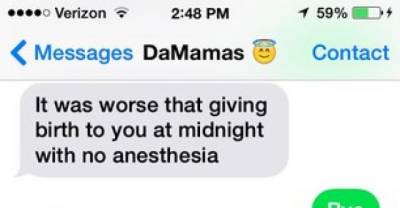 Texts You Only Get From Your Mum