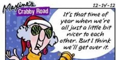 Maxine on the Christmas Holidays