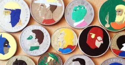 Coins Turned into Comic Book Characters