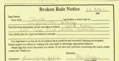 15 Hysterical Detention Notes