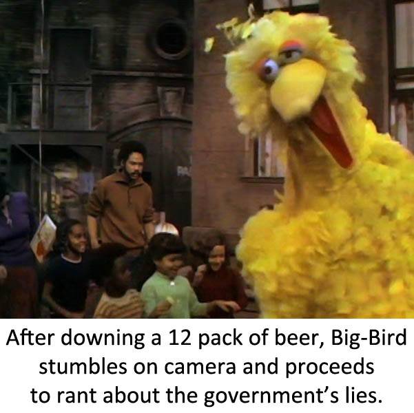 Big Bird's got a problem...