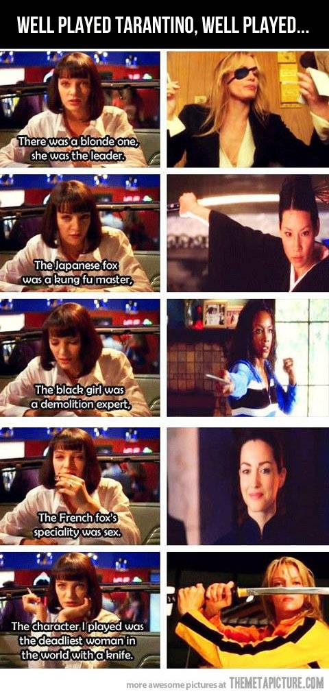 Tarantino, you clever mother f*cker