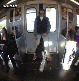 Napping on the train