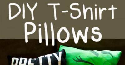 DIY Crafts For Teens: Upcycle Old T-Shirts Into Cute Decorative Pillows