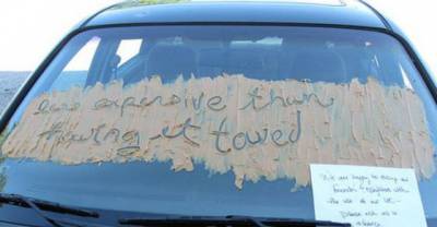 18 Awesomely Aggressive Windshield Notes You Should Totally Use