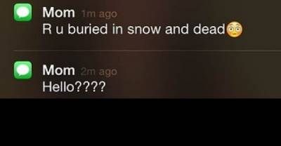 Moms Are Sending The Most Hilarious Texts About Snowmageddon 2015