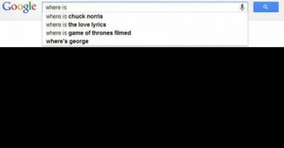 When The Auto Complete Function Of Google's Search Bar Tells You A Joke