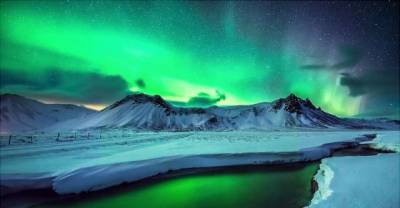 Epic Displays Of Aurora Borealis Over Greenland And Iceland