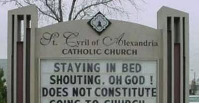 13 More Hilarious Church Signs