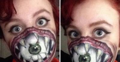 Makeup doesn't mean beauty all the time, it can be the stuff for nightmares