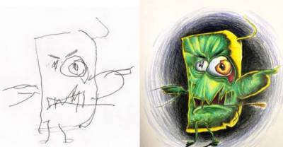 This Tattoo Artist Takes His Kids' Doodles And Turns Them Into Masterpieces