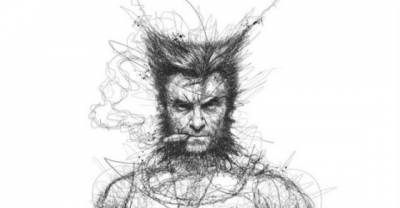 At First It Looks Like Hes Just Scribbling On A Page, But Take A Step Back And... WOW