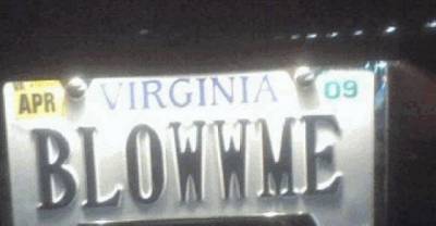 Dirty car plates with double meanings get the right attention