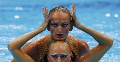 Faces of Synchronized Swimming.... #3 Is Amazing!