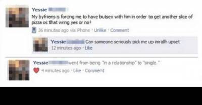 20 Awkward Breakups On Facebook