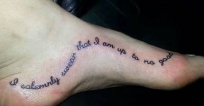 20 Awesomely Creative Foot Tattoos