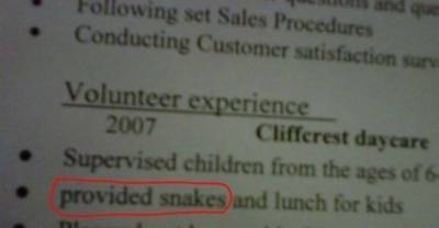 Resum&eacute; Fails To End All Resum&eacute; Fails