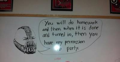 You'll Wish Your Teachers Were This Creative With Their Whiteboards During Finals!
