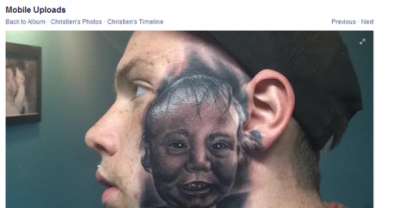 20 Year Old Father Tattooed His Son&rsquo;s Face On His Face, Says He Can Live On Welfare