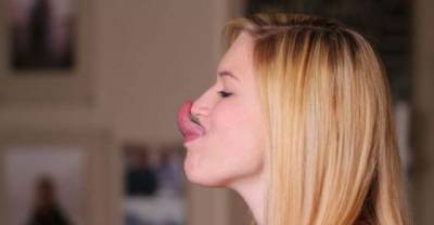 This Girl Has A Tongue That Could Set A World Record