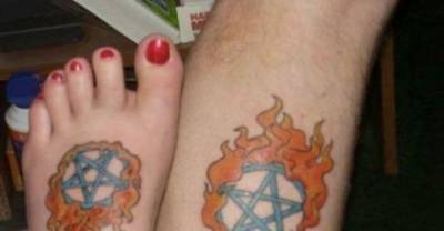 15 Couples With The Tackiest Tattoos Ever!! #13 Shows Deep Love