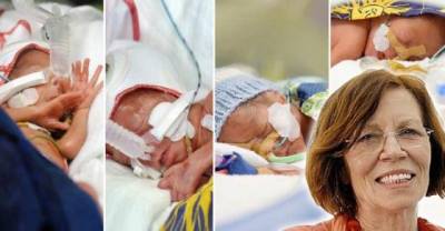 A 65 Year Old Women, Grandmother Of Seven Has Given Birth To Quadruplets