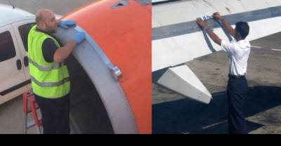OMG! They're Fixing Airplanes With A Tape! See For Youselves!