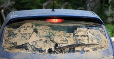 Who Wants To Carwash When You Got These Works Of Dirty Car Art?