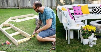 Man Builds Backyard Furniture For Only $125