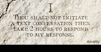 The 10 Commandments Texters Need To Follow