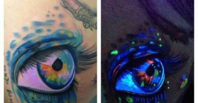 13 Hidden Tattoos That Really Shine Under A Black Light