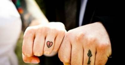 Weddings Rings - Out, Wedding Tattoos - In