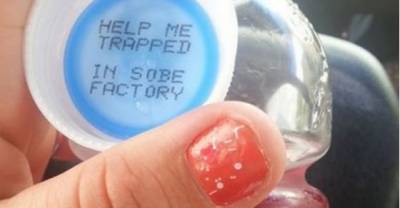 People Keep Finding &ldquo;Help Me&rdquo; Messages Under SoBe Bottlecaps.