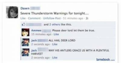 17 Facebook Statuses That Go Beyond Common Sense.