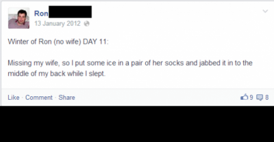 This Guy's Wife Went On Vacation For A Month, But I Think He Had More Fun.