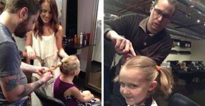 Hair Salon Teaches Fathers To Do Their Daughters&rsquo; Hair By Tempting Them With Beer