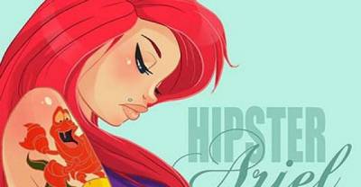 Artist Makes The Disney Princesses And Movie Icons Into Inked-up Pin-ups