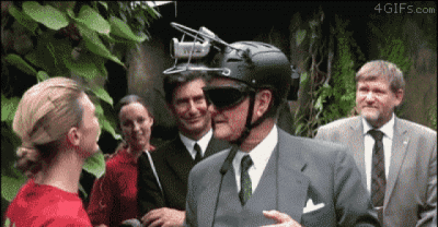 11 GIFs Of People That Manage To Be Great Despite Being Blindfolded The Whole Time