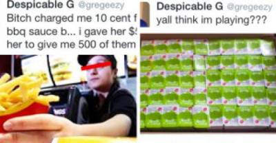 Guy Buys 500 Mcdonalds Sauces To Prove His Point