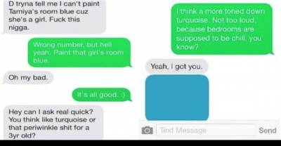 Man Trying To Paint His Daughter's Bedroom Texts The Wrong Number And Finds The Perfect Friend.