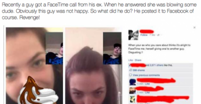 Girlfriend FaceTimes Ex-Boyfriend Giving Another Guy Head But Ex Gets Revenge