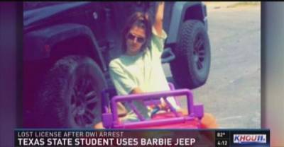 Texas Student's Dwi Arrest Leads To Barbie Jeep Fame