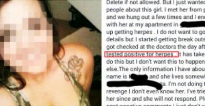 Guy Posts In Facebook Group To Warn People About The Girl Who Gave Him Herpes